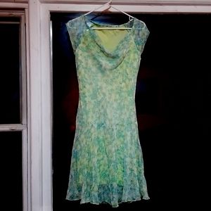 Green flower dress